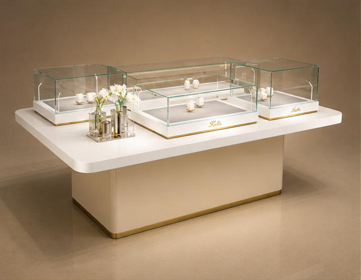 Ceramic Watch Stand | Curved Wall Mount Lock Vitrine - Sunzen
