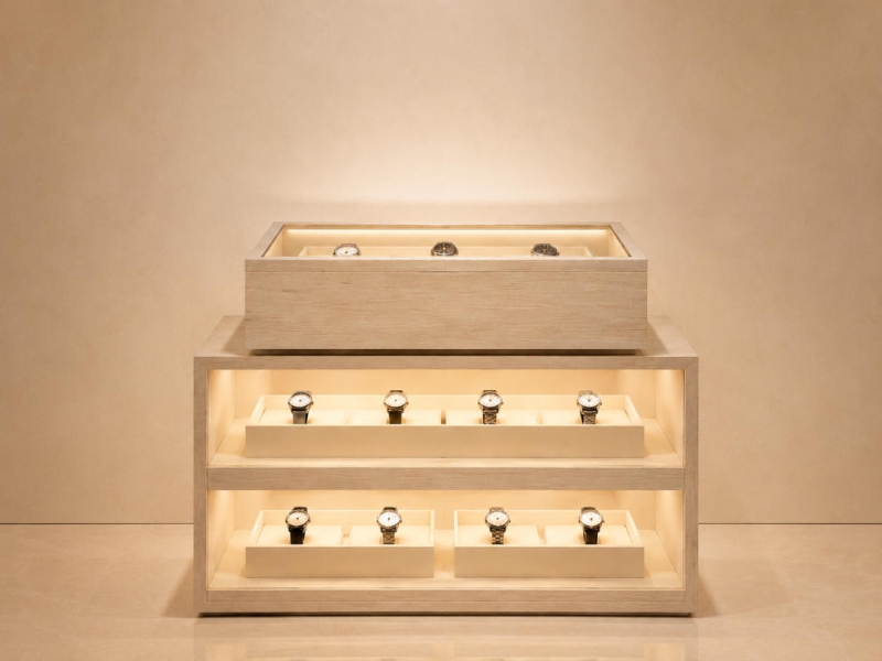 Wall Watch Vitrine | Lock Timepiece Slim Glass Display Unit - Sunzen
