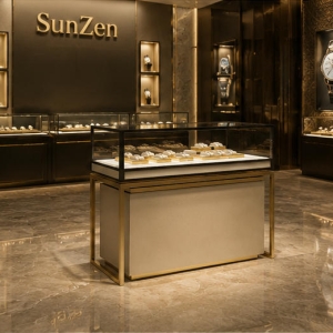 Acrylic Watch Tray Slim Wall Vitrine Dual Lock Cabinet - Sunzen 3 Real installation dual lock wall watch vitrine inside high-end watch boutique