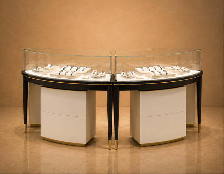 Wood Watch Cabinet | Wall LED Storage Retail Timepiece Vitrine - Sunzen