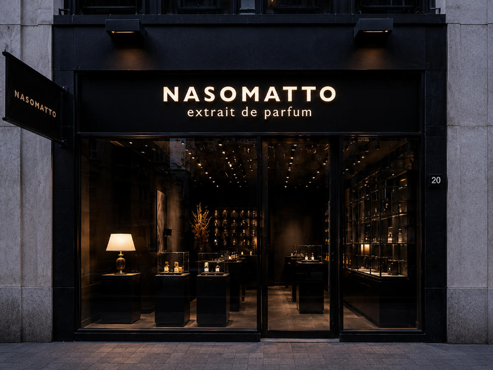 Dark Single Scent Cabinets | Nasomatto Amsterdam Minimal Fragrance Studio