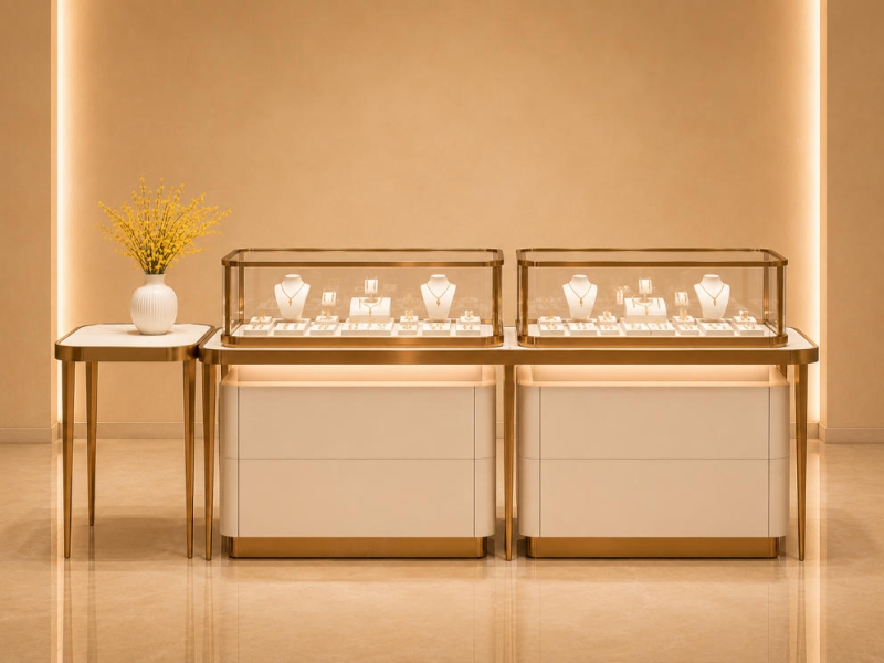 Decor Jewelry Table | Gold Jewel Counter - Sunzen