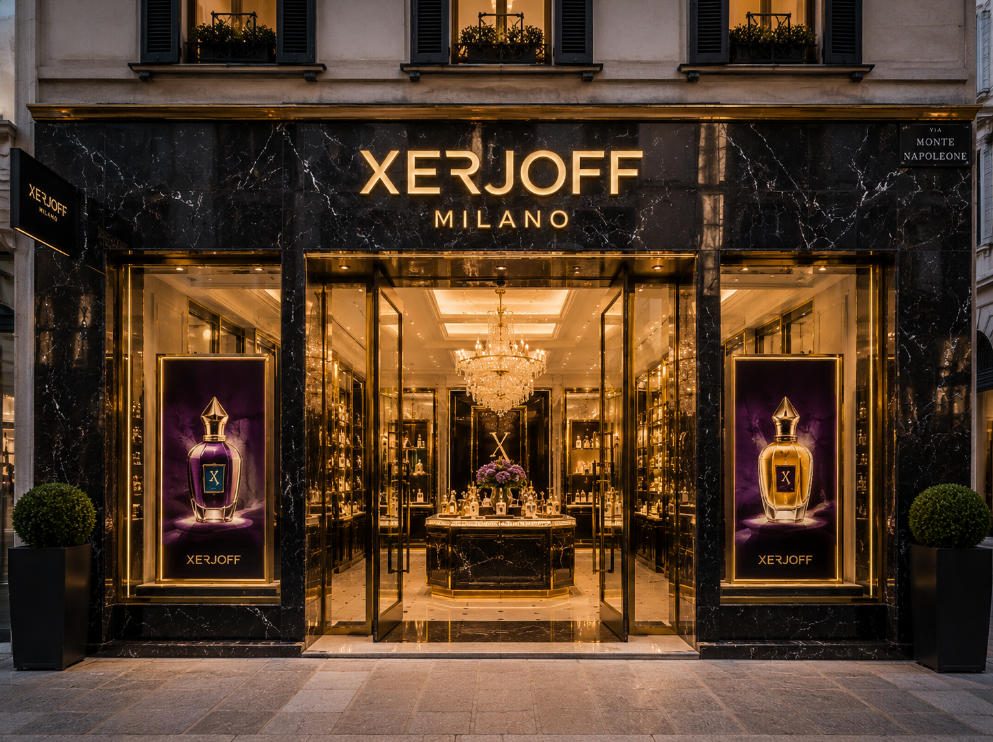 Jewelry Marble Perfume Island – Velvet Lined Wall Vitrine Italy Salon