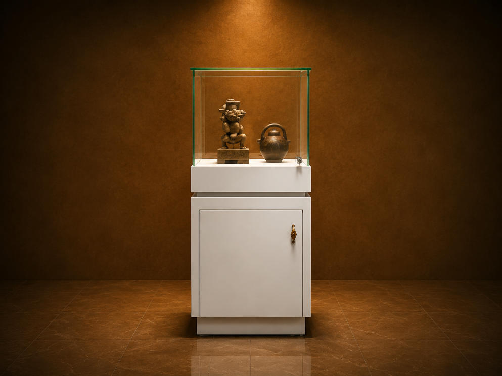 Square Storage Vitrine | Side Lock Cabinet Booth Green Edge Glass Case Compact Pedestal Unit Mixed Antique Relic Cabinet 1 Square Storage Vitrine | Side Lock Cabinet Booth Green Edge Glass Case Compact Pedestal Unit Mixed Antique Relic Cabinet