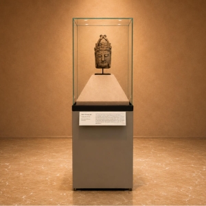 Tall Vertical Artifact Vitrine | Pedestal Museum Plinth Upright Heritage Kiosk – Sunzen Display 2 Tall Vertical Artifact Vitrine | Pedestal Museum Plinth Upright Heritage Kiosk – Sunzen Display