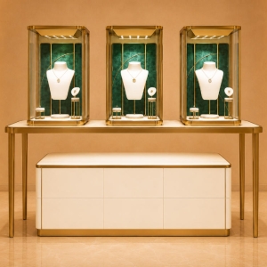 Velvet Jewelry Stand | Gold Frame Display Table - Sunzen 2 Velvet Jewelry Stand | Gold Frame Display Table - Sunzen