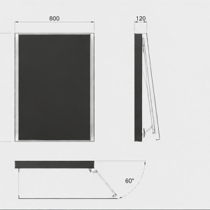 Frameless Glass Wall Museum Case | Modern Wall Mounted Museum Showcase - SUNZEN 4 Frameless Wall Museum Showcase Hidden Mounting Structure CAD