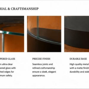 Curved Wall Mount Museum Display Case | Slim Arc Glass Museum Wall Vitrine - SUNZEN 5 Arc Curved Glass & Base Material Close-up of Curved Wall Mount Museum Display Case
