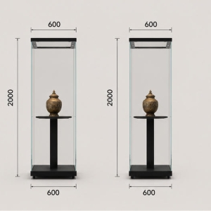 Square Bronze Vitrine | Central Stand Booth Wood Top Pedestal Case Tall Cube Glass Unit Metal Relic Display Cabinet 3 CAD layout square bronze vitrine central stand booth wood top pedestal case tall cube glass unit metal relic display cabinet dimension drawing