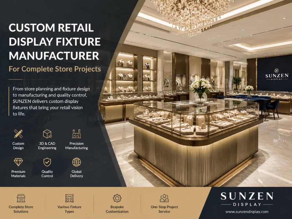 Custom Retail Display Fixture Manufacturer | Full Store Solutions - SUNZEN