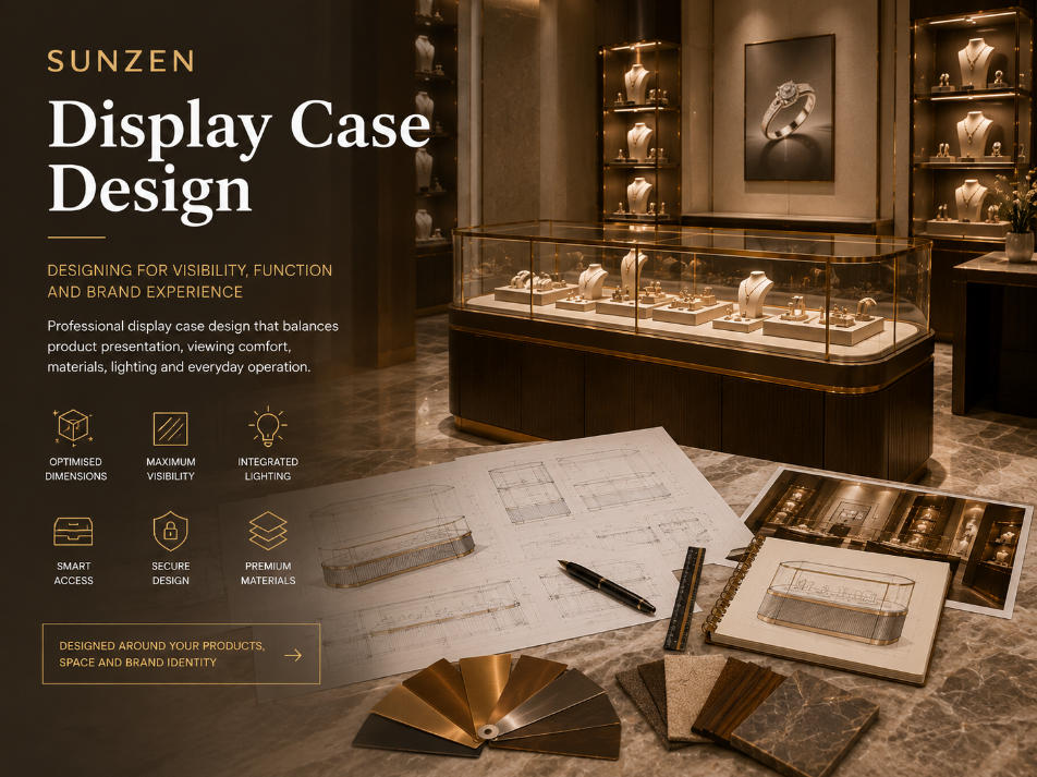 Display Case Design | Retail & Glass Showcase Design | SUNZEN