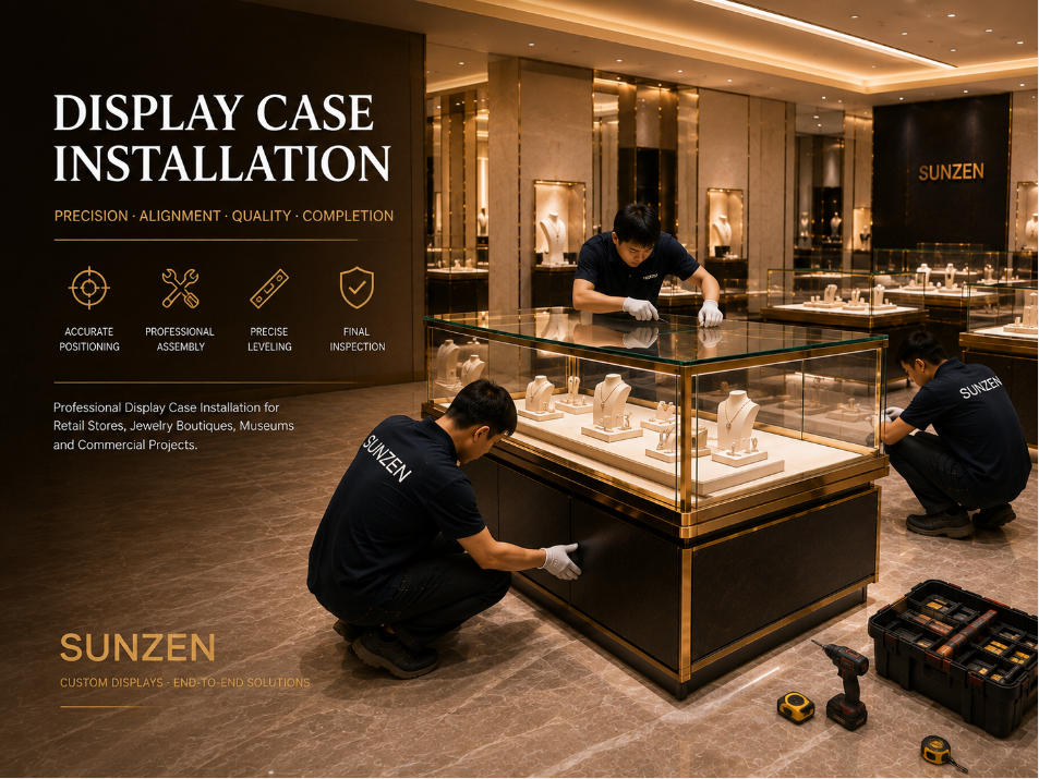 Display Case Installation & Glass Showcase Installation - SUNZEN