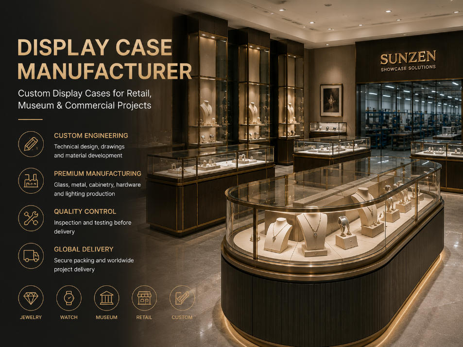 Display Case Manufacturer & Custom Showcase Factory - SUNZEN