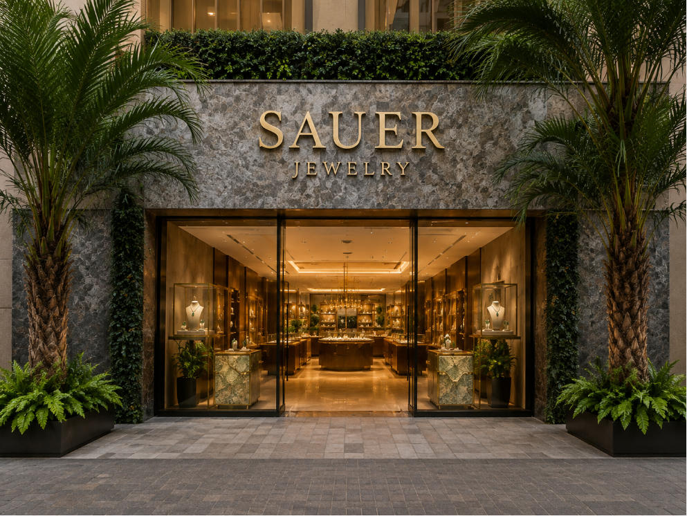 Sauer Jewelry São Paulo Tropical Luxury Gemstone Boutique Displays