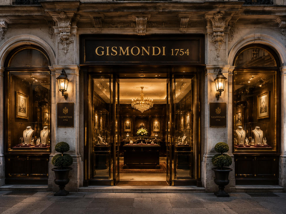 Heritage Jewelry Island – Salon Wall Vitrine Genoa Luxury High Jewelry Boutique