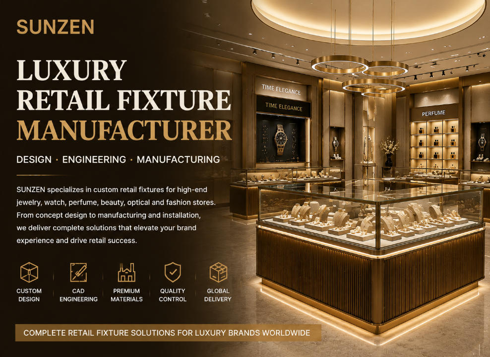 Luxury Retail Fixture Manufacturer | High-End Store Fixtures | SUNZEN