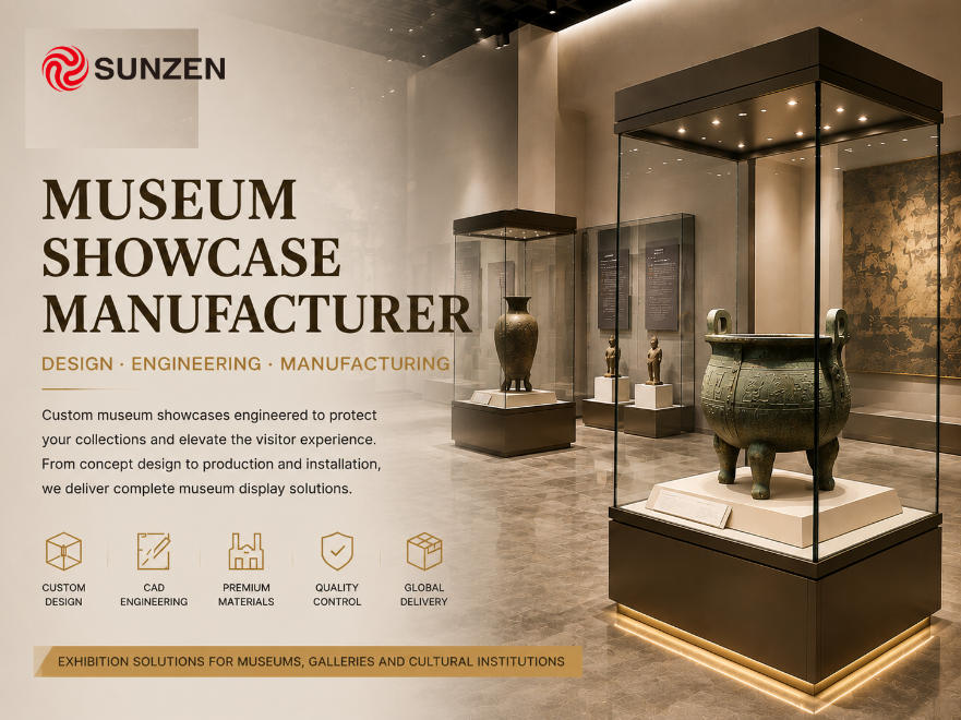 Museum Showcase Manufacturer | Design, Engineering & Production - SUNZEN