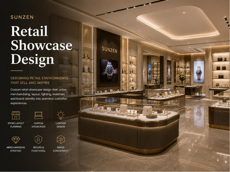 Retail Showcase Design & Custom Retail Display Fixtures - SUNZEN