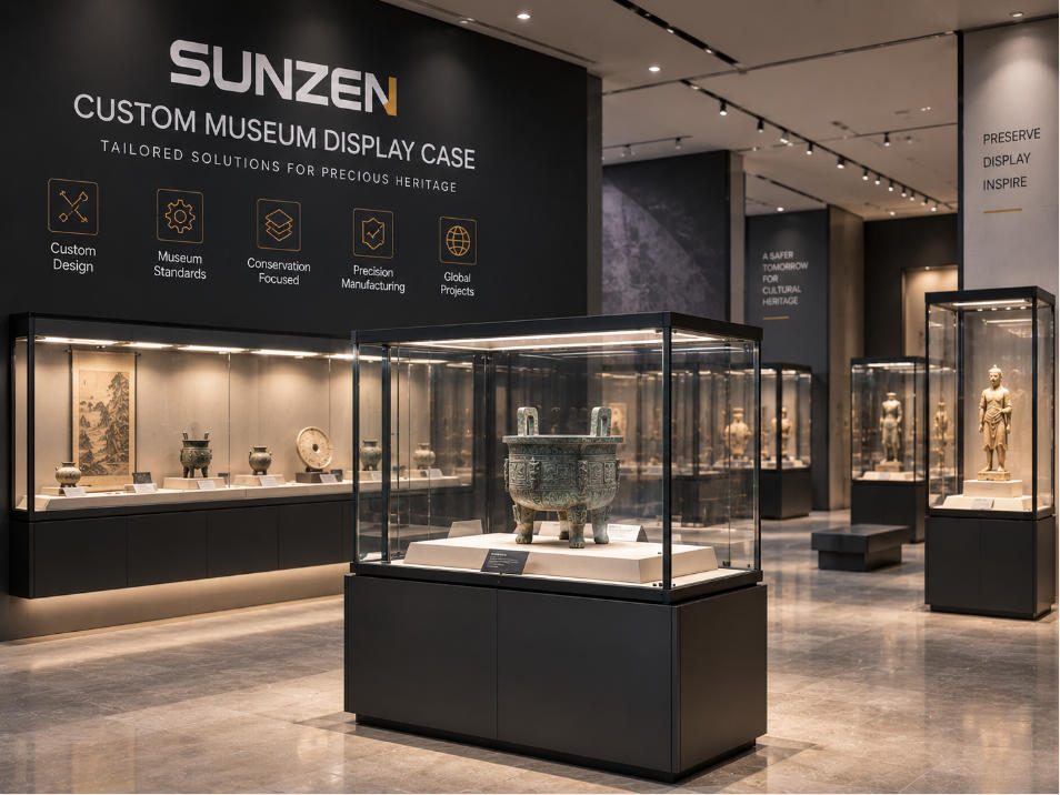 custom museum display case
