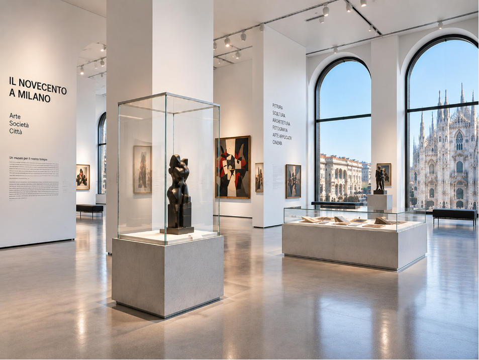 museo-del-novecento-milan-modern-art-museum-display-cases