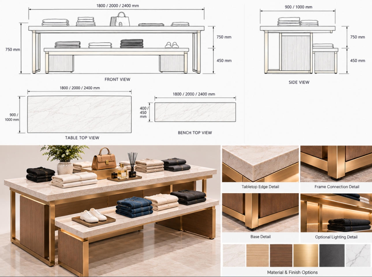clothing-display-table-cad