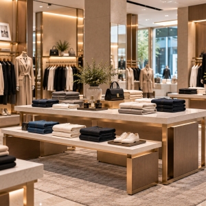 Custom Clothing Display Table for Folded Apparel & Fashion Accessories 3 clothing-display-table-retail-store