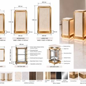 Custom Luxury Handbag Display Pedestal for Boutique & Retail Stores 4 handbag-display-pedestal-cad