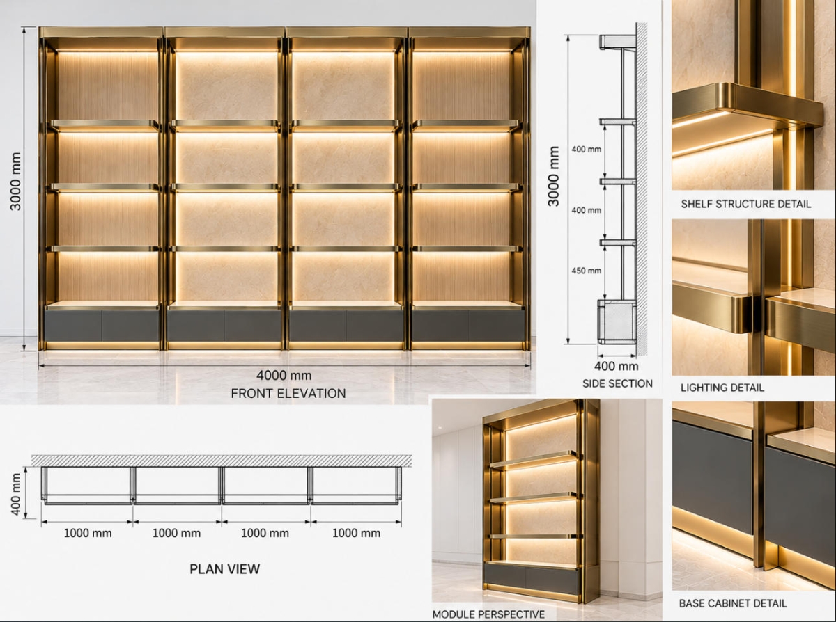 handbag-wall-display-system-cad