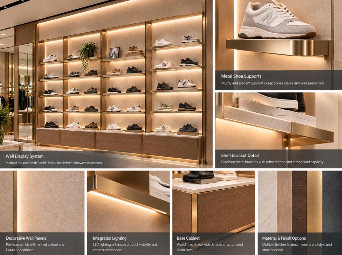 shoe-wall-display-system-material-details