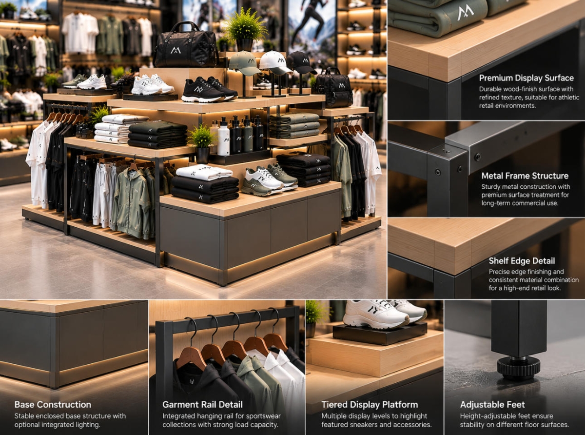 sportswear-display-island-material-details