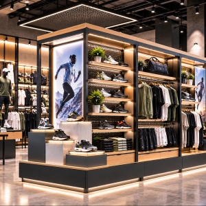 Custom Sportswear Feature Display Unit for Product Launches, Brand Campaigns & Athletic Retail Stores 3 sportswear-feature-display-unit-retail-store