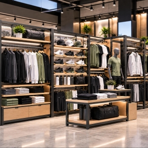 Custom Sportswear Modular Display System for Flexible Athletic Retail Stores 6 sportswear-modular-display-system-perspective