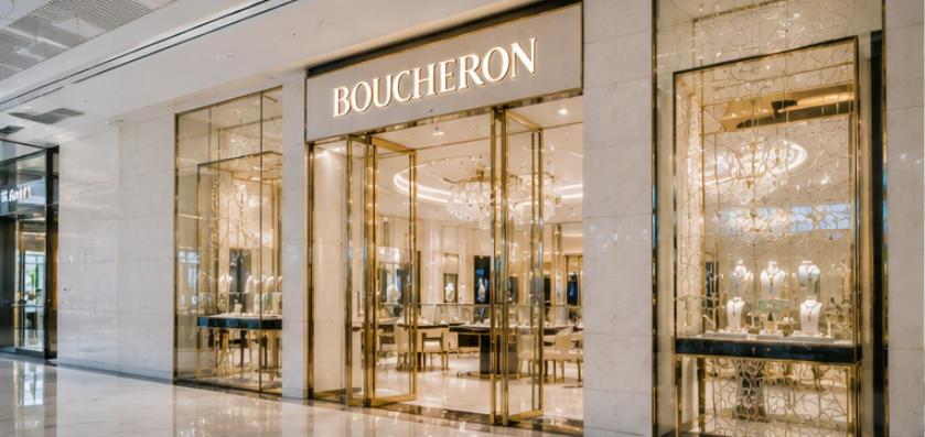 Boucheron Dubai Mall symmetrical Place Vendôme facade