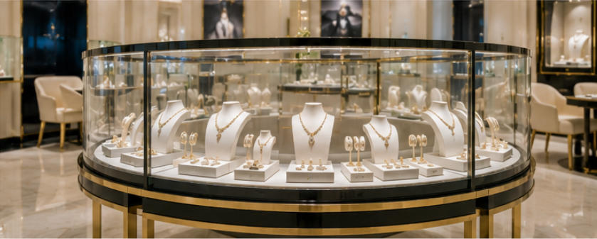 Boucheron precision top lighting high contrast display