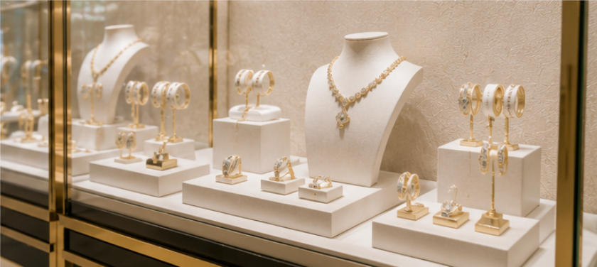 Boucheron minimalist subtractive aesthetic boutique interior