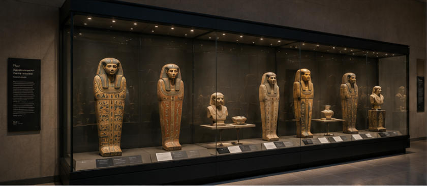 British Museum high-security artifact display system