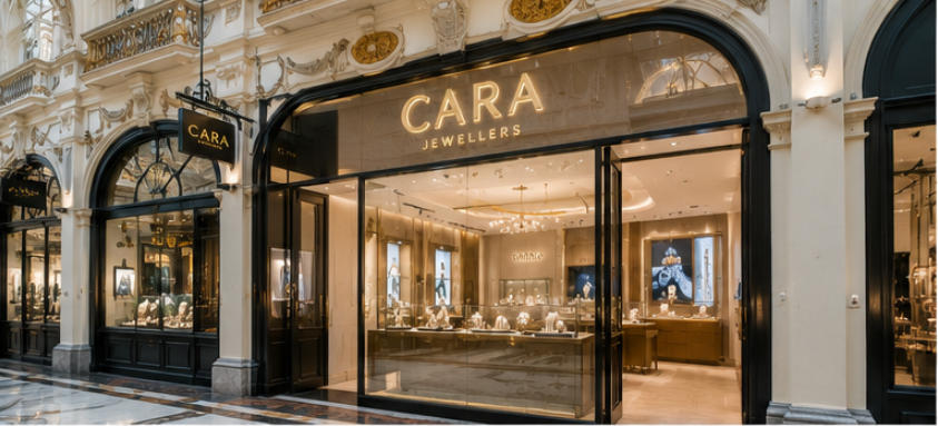 Cara Jewellers Burlington Arcade ground floor display