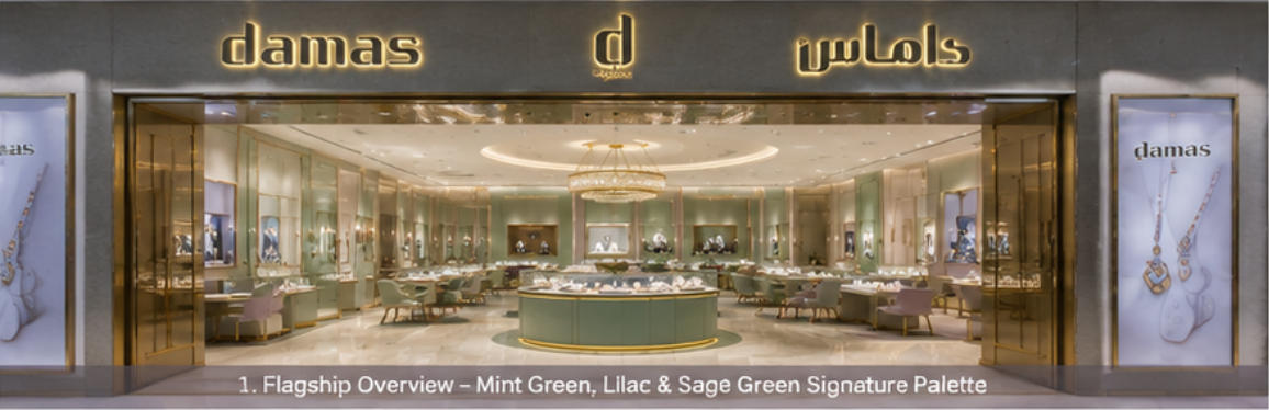 Damas Jewellery flagship Dubai Mall interior