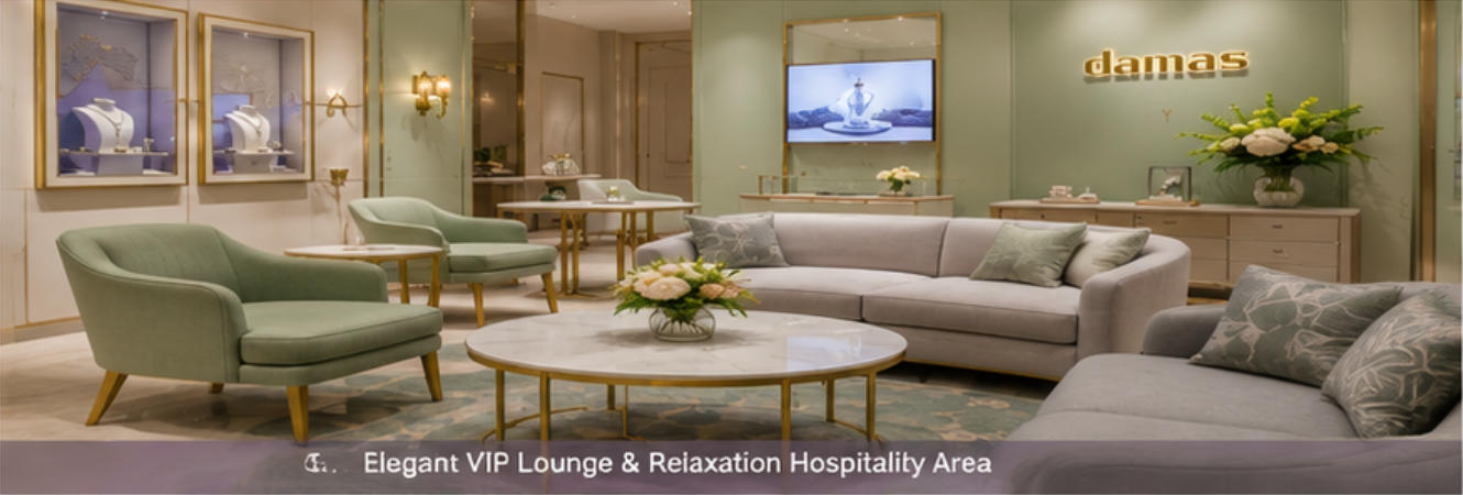 VIP lounge Damas Jewellery boutique