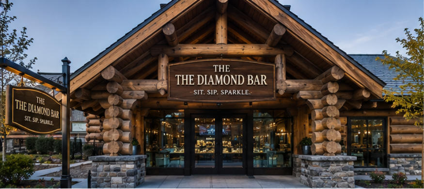 Bar-Style Jewelry Counter core integrated structure