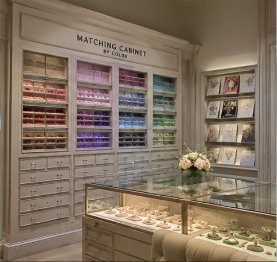 Gemstone matching cabinet design station