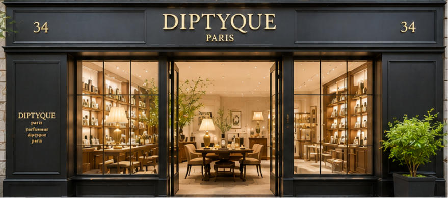 Diptyque Parisian apartment spatial layout residential
