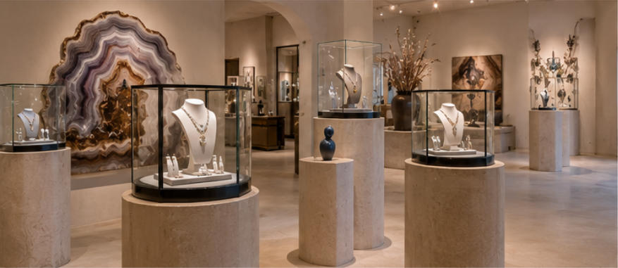 Wall-Mounted Art Jewelry Installations