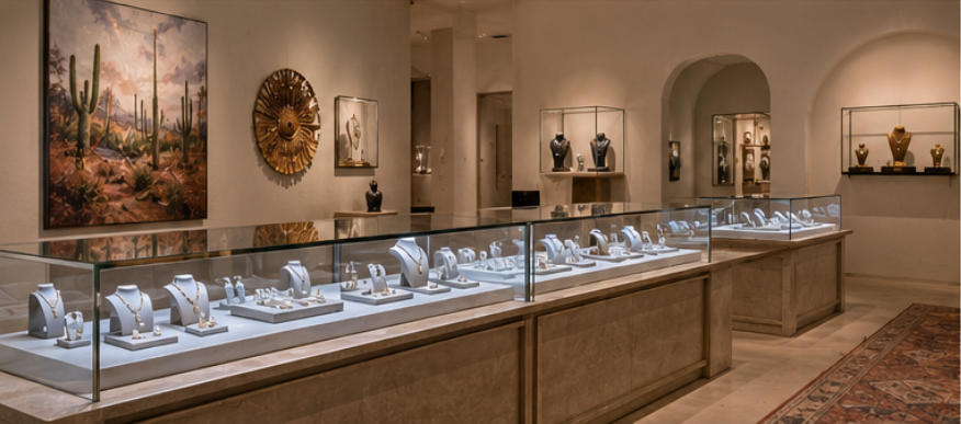 Negative-Space Fine Jewelry Stands