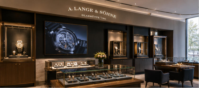 Gübelin TimeVallée custom brand display cases