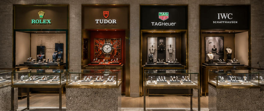 Elegant Bridal Jewelry Showcases wedding area