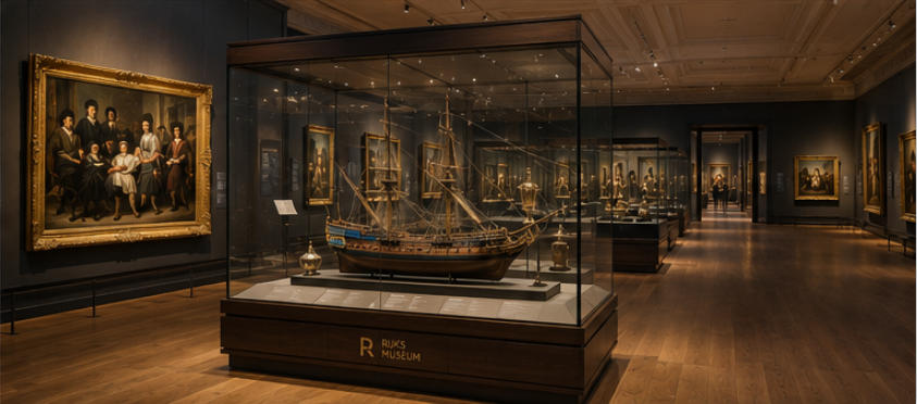 Rijks museum mixed art artifact display visual logic