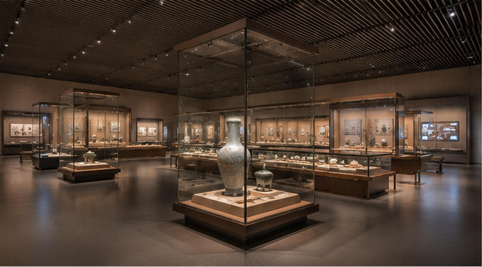 Modern Oriental Museum Display System