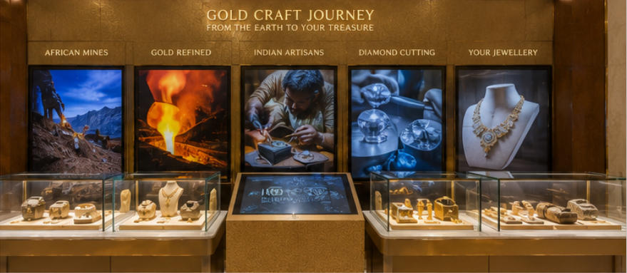 Tanishq gold craft journey interactive multimedia display zone
