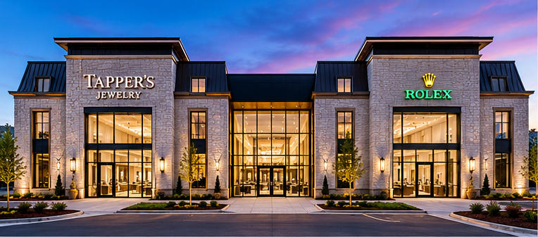 Tapper's Jewelry dual townhouse facade